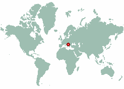 Aleksina Meda in world map