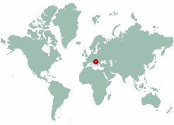 Badnjine in world map